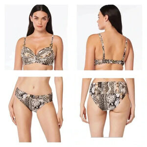 Bleu Rod Beattie Walk On The Wild Side Underwire Top Size 40D Bottom Size 14